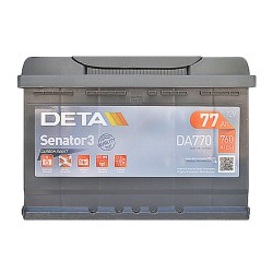 Аккумулятор Deta Senator 3 Carbon Boost 77Ah R+ 760A